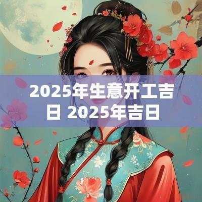 2025年生意开工吉日 2025年吉日