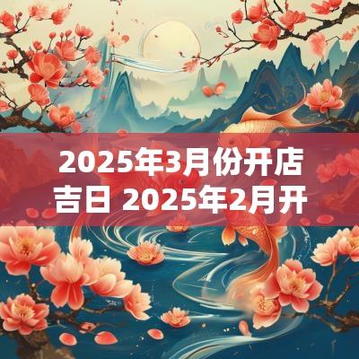 2025年3月份开店吉日 2025年2月开业黄道吉日