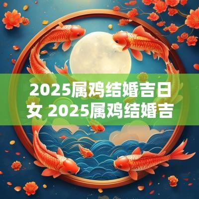 2025属鸡结婚吉日女 2025属鸡结婚吉日女性