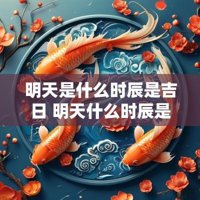 明天是什么时辰是吉日 明天什么时辰是吉时
