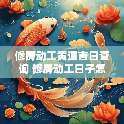 修房动工黄道吉日查询 修房动工日子怎么看