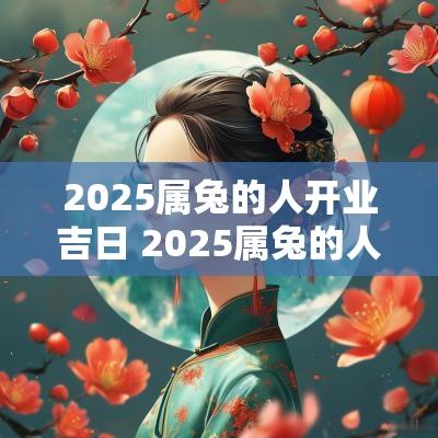 2025属兔的人开业吉日 2025属兔的人开业吉日是哪几天