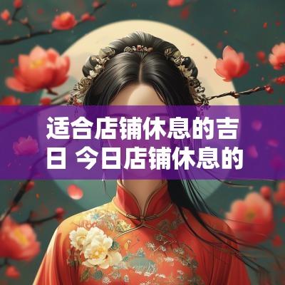 适合店铺休息的吉日 今日店铺休息的图片
