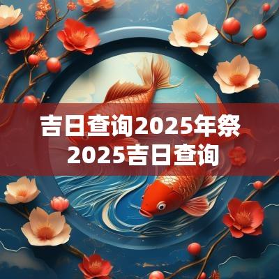 吉日查询2025年祭 2025吉日查询