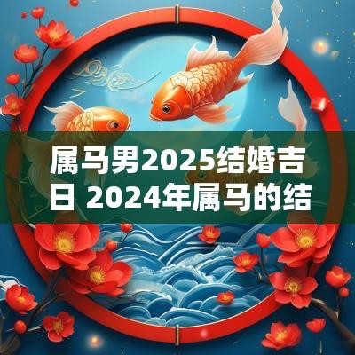属马男2025结婚吉日 2025年属马的结婚黄道吉日