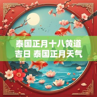 泰国正月十八黄道吉日 泰国正月天气预报