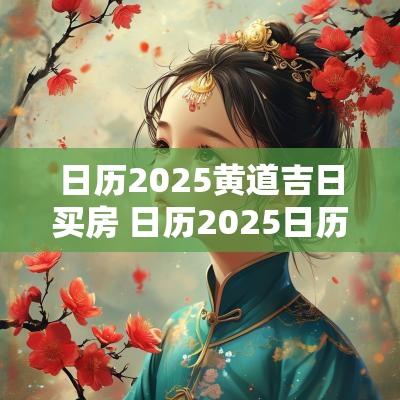 日历2025黄道吉日买房 日历2025日历表黄道吉日