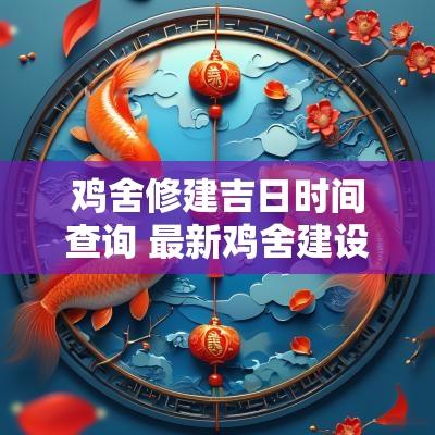 鸡舍修建吉日时间查询 最新鸡舍建设方案