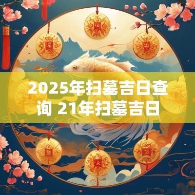 2025年扫墓吉日查询 21年扫墓吉日