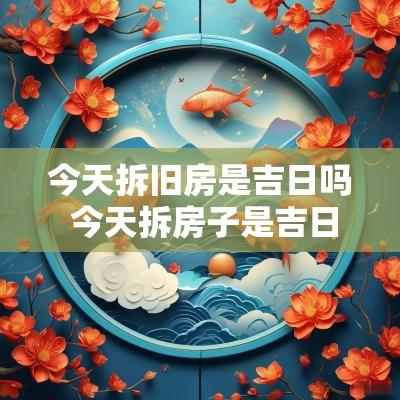 今天拆旧房是吉日吗 今天拆房子是吉日吗