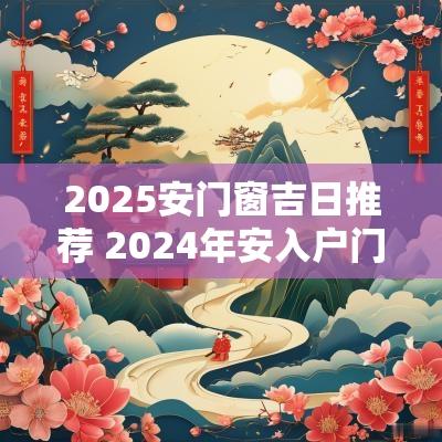 2025安门窗吉日推荐 2025年安入户门黄道吉日