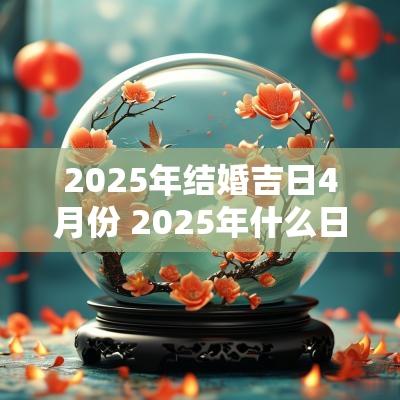 2025年结婚吉日4月份 2025年什么日子适合结婚