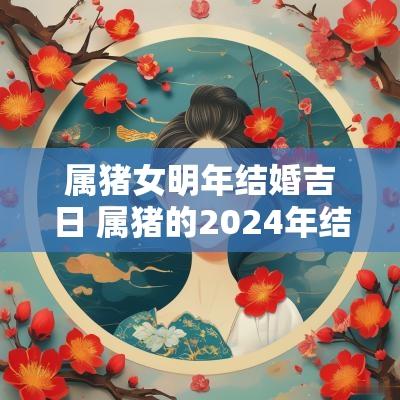 属猪女明年结婚吉日 属猪的2025年结婚吉日