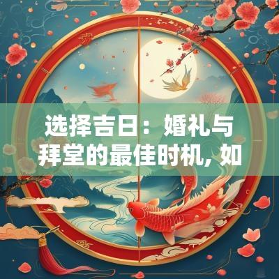 选择吉日：婚礼与拜堂的最佳时机, 如何确保顺利进行
