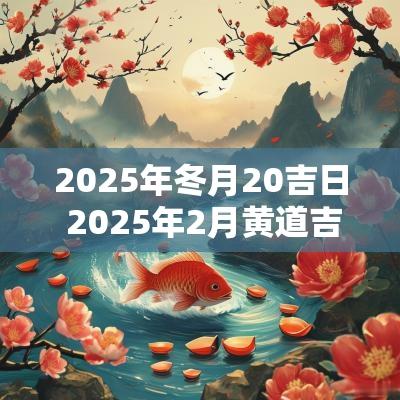 2025年冬月20吉日 2025年2月黄道吉日是哪几天