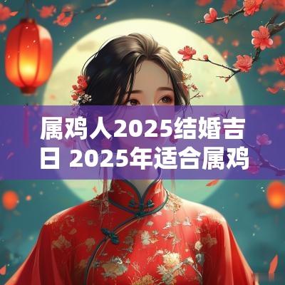 属鸡人2025结婚吉日 2025年适合属鸡结婚吗
