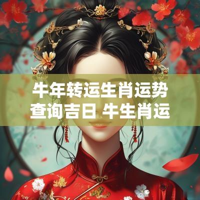 蛇年转运生肖运势查询吉日 牛生肖运势2025年运程