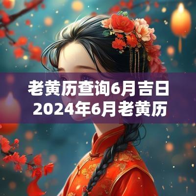 老黄历查询6月吉日 2025年6月老黄历黄道吉日查询