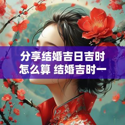 分享结婚吉日吉时怎么算 结婚吉时一般是几点