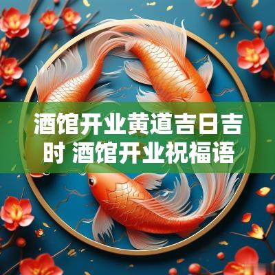 酒馆开业黄道吉日吉时 酒馆开业祝福语