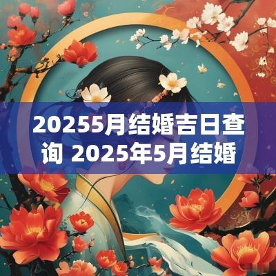 20255月结婚吉日查询 2025年5月结婚黄道吉日是哪几天