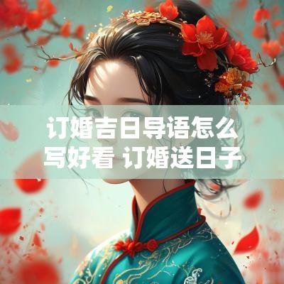 订婚吉日导语怎么写好看 订婚送日子怎么写模板