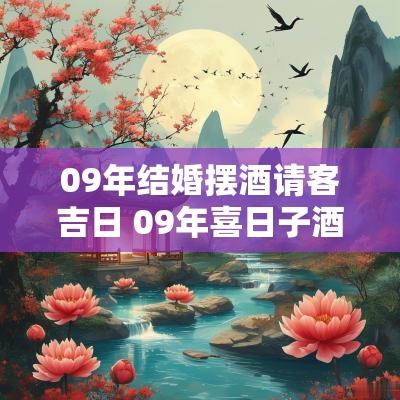 09年结婚摆酒请客吉日 09年喜日子酒