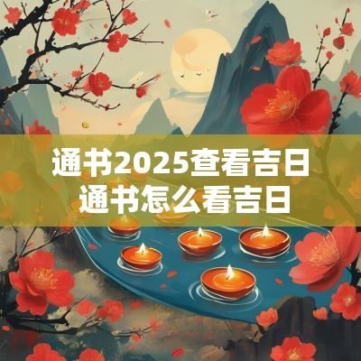 通书2025查看吉日 通书怎么看吉日