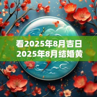 看2025年8月吉日 2025年8月结婚黄道吉日