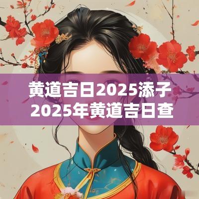 黄道吉日2025添子 2025年黄道吉日查询