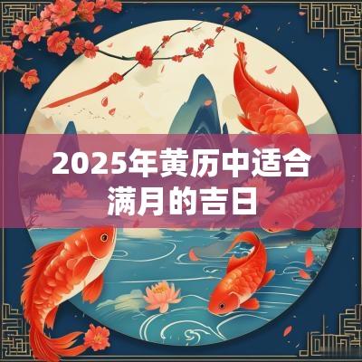 2025年黄历中适合满月的吉日