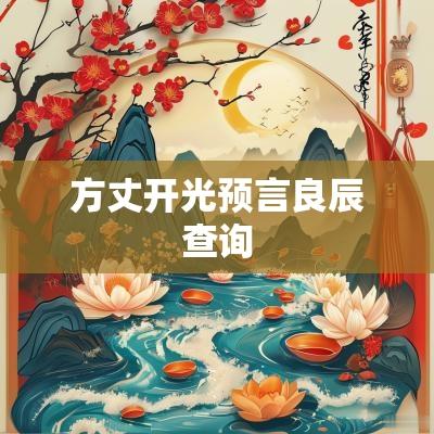方丈开光预言良辰查询