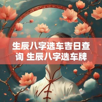 生辰八字选车吉日查询 生辰八字选车牌号吉凶