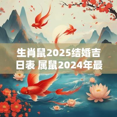 生肖鼠2025结婚吉日表 属鼠2025年最佳结婚黄道吉日