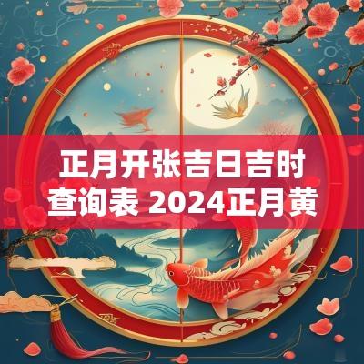 正月开张吉日吉时查询表 2025正月黄道吉日查询开张