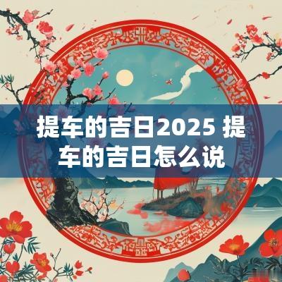 提车的吉日2025 提车的吉日怎么说