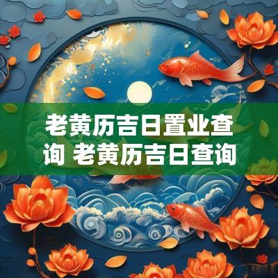 老黄历吉日置业查询 老黄历吉日查询2025年黄道吉日 老黄历吉日置业查询 老黄历吉日查询2025年黄道吉日