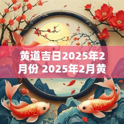 黄道吉日2025年2月份 2025年2月黄道吉日一览表