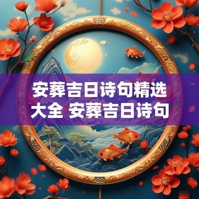 安葬吉日诗句精选大全 安葬吉日诗句精选大全集