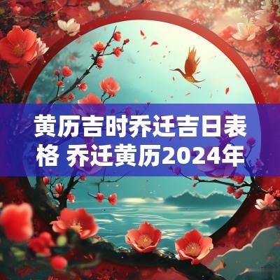 黄历吉时乔迁吉日表格 乔迁黄历2025年黄道吉日查询