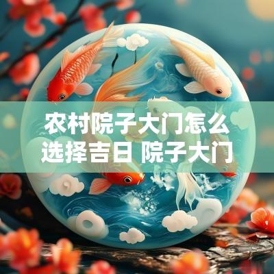 农村院子大门怎么选择吉日 院子大门风水最佳方位图农村