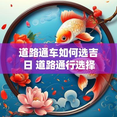 道路通车如何选吉日 道路通行选择