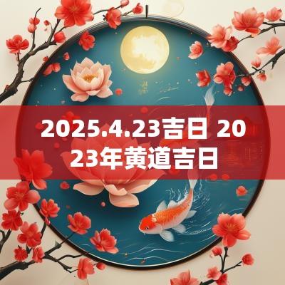 2025.4.23吉日 2025年黄道吉日