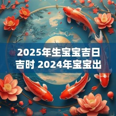 2025年生宝宝吉日吉时 2025年宝宝出生吉日吉时