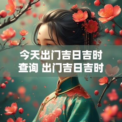 今天出门吉日吉时查询 出门吉日吉时查询