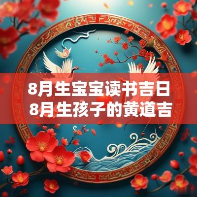 8月生宝宝读书吉日 8月生孩子的黄道吉日吉时