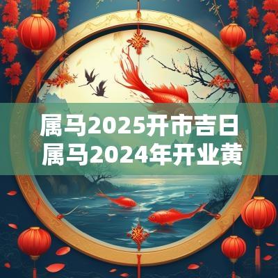属马2025开市吉日 属马2025年开业黄道吉日