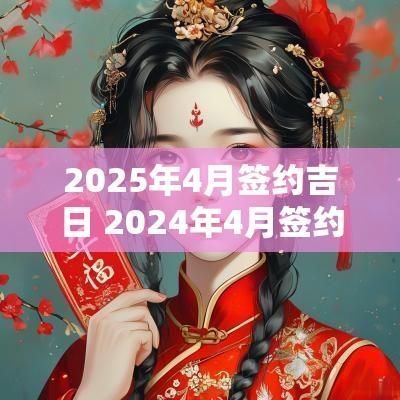 2025年4月签约吉日 2025年4月签约黄道吉日有哪几天