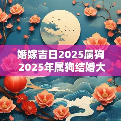婚嫁吉日2025属狗 2025年属狗结婚大利月