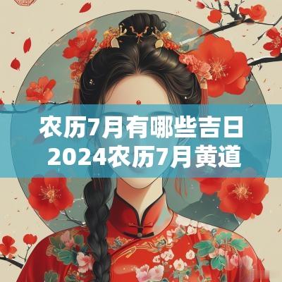 农历7月有哪些吉日 2025农历7月黄道吉日查询